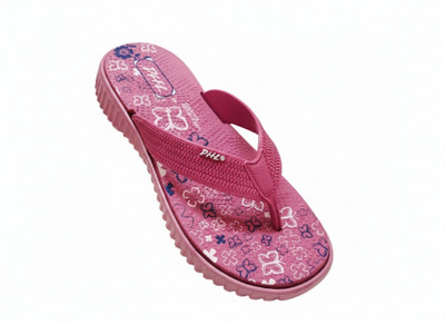 DHL Women Flip Flops(Pink , 7)