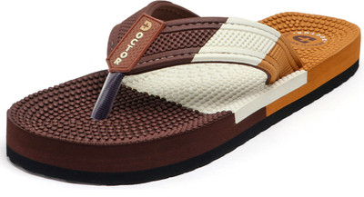 DOCTOR HEALTH Men Men Newlylaunch Comfortable Orthopaedic Diabetic Lightweight Antiskid Flip Flops Slippers(Brown , 8)