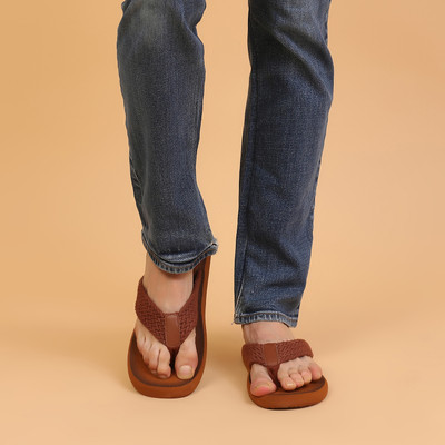 yoho Men Slippers(Tan , 11)