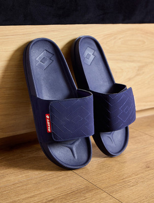 LOTTO Men Slides(Navy , 8)
