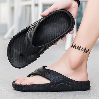 GOKIK Men Slippers(Black , 6)