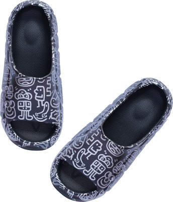 Brauch Men Slides(Black , 6)