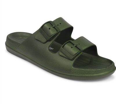 Lakhani Aashirwad Men Slides(Olive , 8)