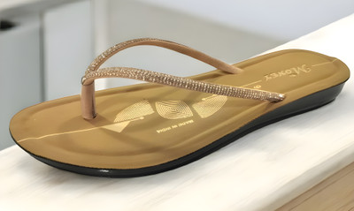 mr. money Women Slippers(Tan , 7)