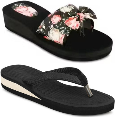 kishu Women Flip Flops(Multicolor , 8)