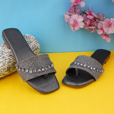 KILLER Women Flats(Black , 10)