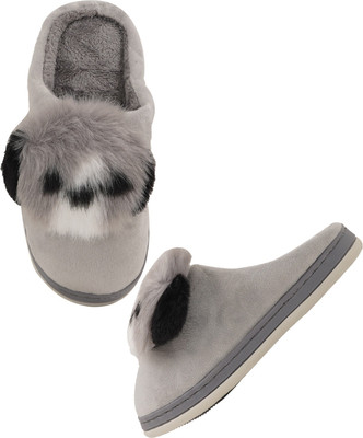 Mijas Women Slippers(Grey , 7)