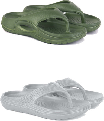 ABN Men Slippers(Green, White , 7)