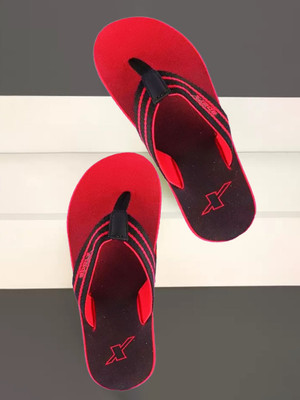 Sparx Men Flip Flops(Black , 7)