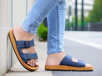 aadi Men Slippers(Blue , 9)