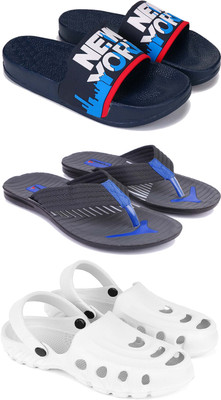 Pennen Men Slippers(White , 7)