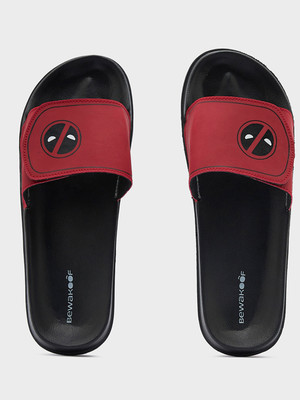 BEWAKOOF Men Slides(Black , 8)