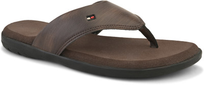 Prodock Men Flip Flops(Brown , 8)