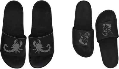nvisan Men Slides(Grey, Grey , 6)