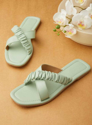 StepIndia Women Slides(Green , 4)