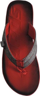 Sparx Men Flip Flops(Red, Red , 9)