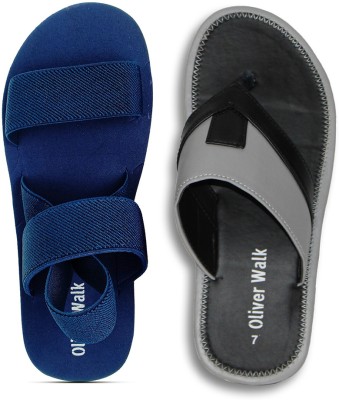 OLIVER WALK Men Slippers(Blue 9)