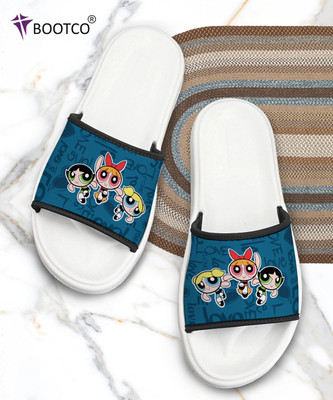 Bootco Women Slides(Blue , 8)