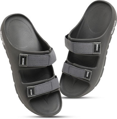 Doctor Health Super Soft Men Flip Flops(Grey , 9)