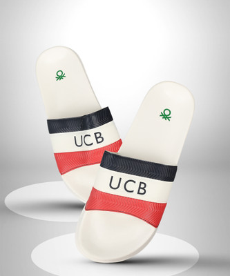 United Colors of Benetton Men Slides(Red , 7)