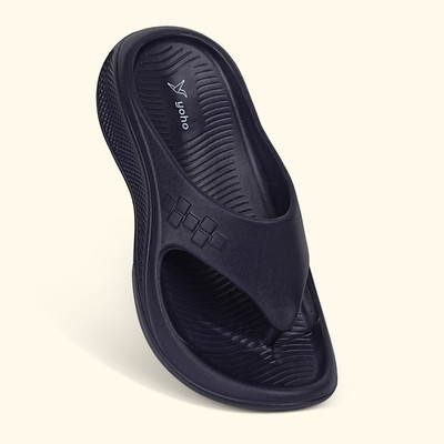 yoho Men Flip Flops(Blue , 8)