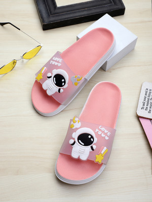 Pampy Angel Women Women Classic, Lightweight, Ultra cushion, Trendy Flipflops, Slipper, Slides Slippers(Pink , 7)