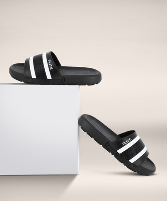 FLITE Men Slides(Black , 6)