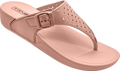 TRV Women Flip Flops(Pink , 8)