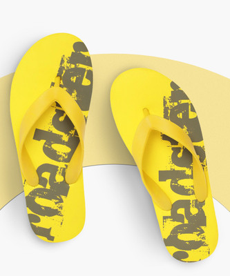 Roadster Men Flip Flops(Yellow , 9)