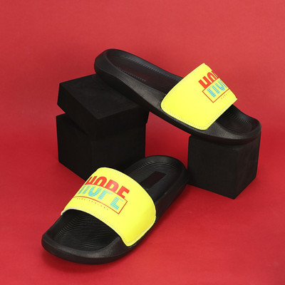 Shoe Mate Men Slides(Black , 10)