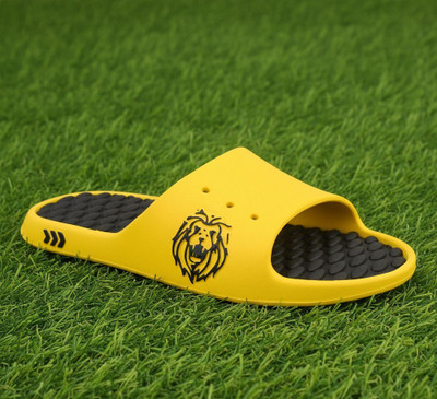 KAVIYAA MERCHANTS Men Flip Flops(Yellow , 8)