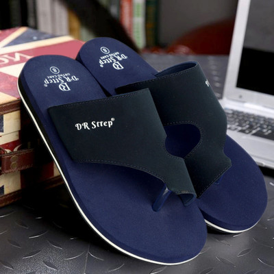 DR STTEP Men Soft Ortho Slippers for Men | Comfy Anti-Skid Flip Flops for Daily Use Slippers(Blue , 6)