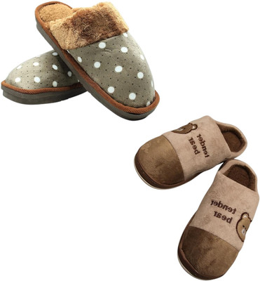 Mahi Enterprises Men Flip Flops(Olive, Beige , 6)