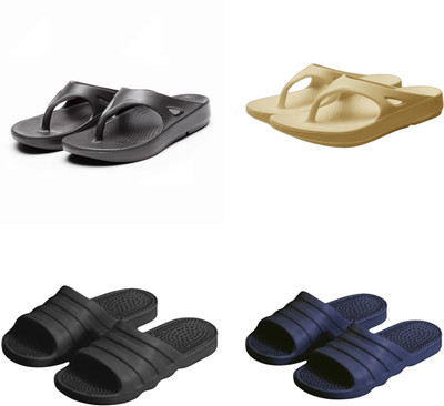 Feel alive Men Slippers(Multicolor , 10)