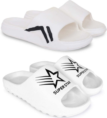 Pampy Angel Men Slippers(White , 8)