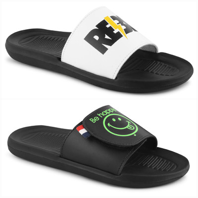 PERY-PAO Men Slides(Multicolor , 8)
