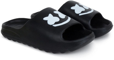 RNT Men Slides(Black , 9)