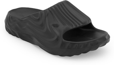 RED TAPE Men Slides(Black , 8)