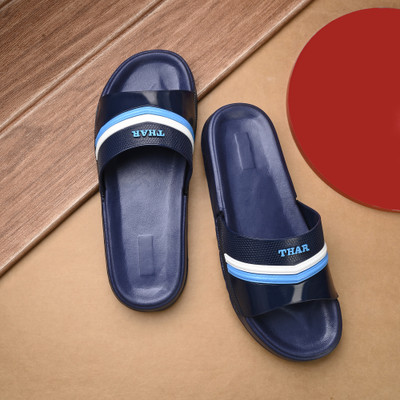 Mochites Men Slides(Blue , 7)