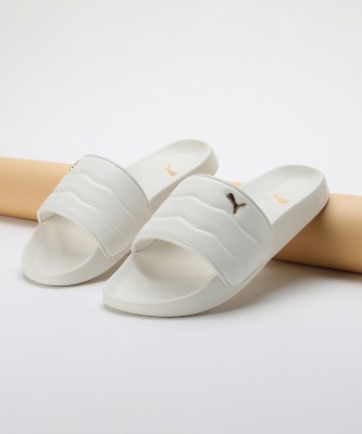 PUMA Women Slides(White , 7)