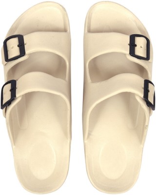 TURBO Men Slides(Beige , 8)