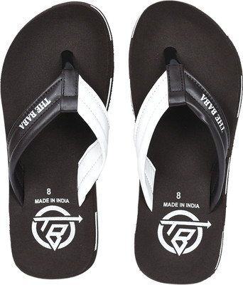 THE BABA Men Flip Flops(Brown , 6)
