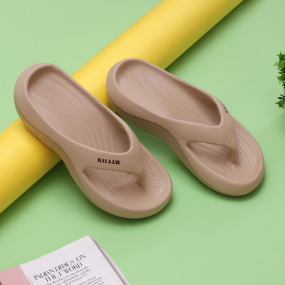 KILLER Women Slippers(Beige , 7)
