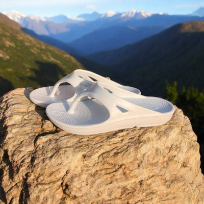SATERRA Men Slippers(White , 7)