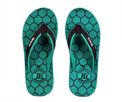 FOUNT MULTISOLUTIONS Men Flip Flops(Green , 7)