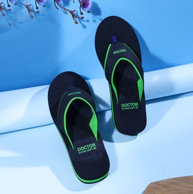 DOCTOR EXTRA SOFT Women DOCTOR EXTRA SOFT Ortho-Care Diabetic Orthopaedic Comfort Dr Slippers and Flipflops For Women's and Girl's Flip Flops(Green 7)