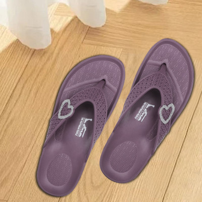 ENA Women Women Stylish Heart Design Soft Daily Wear Slippers Indoor & Outdoor Use Slippers(Pink , 8)