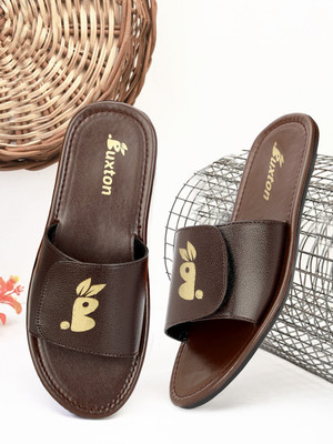 Buxton Men Slides(Brown , 10)