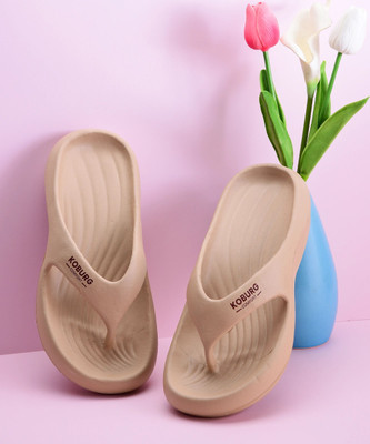 Koburg Women Slippers(Beige , 5)