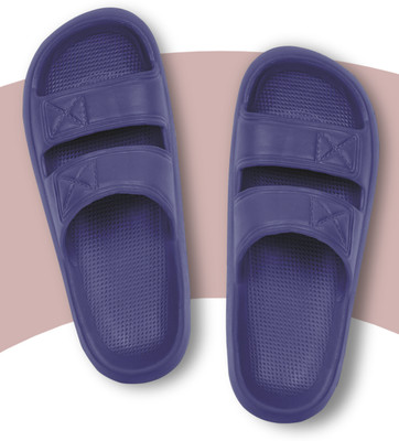 TieFit Men TieFit SuperLite and Breathable Soft Slide for Men Casual Daily Wear Slippers Slides(Navy , 7)